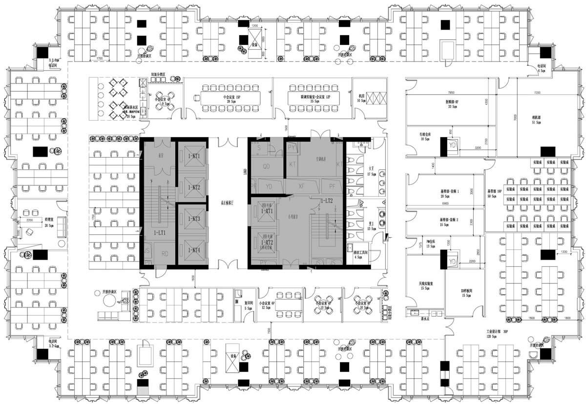 新華大廈2100平簡約風辦公室裝修(圖1) 新華大廈2100平簡約風辦公室裝修(圖1)