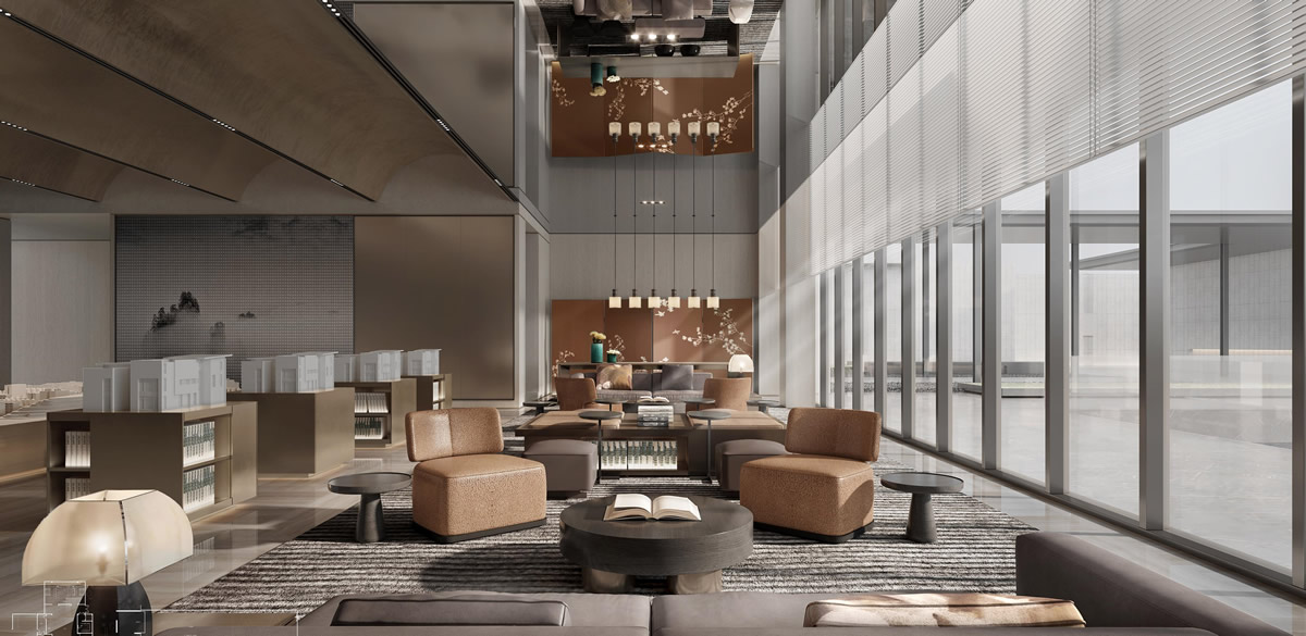 蕪湖·樾江望現(xiàn)代簡約風(fēng)格售樓部裝飾裝修工程(圖5) 蕪湖·樾江望現(xiàn)代簡約風(fēng)格售樓部裝飾裝修工程(圖5)