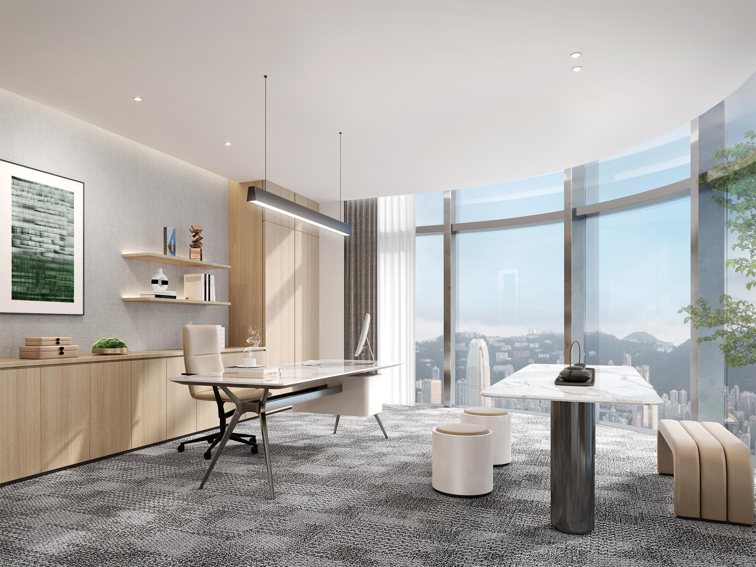 滁州1200平方簡約風辦公室裝修設計案例(圖2) 2.jpg