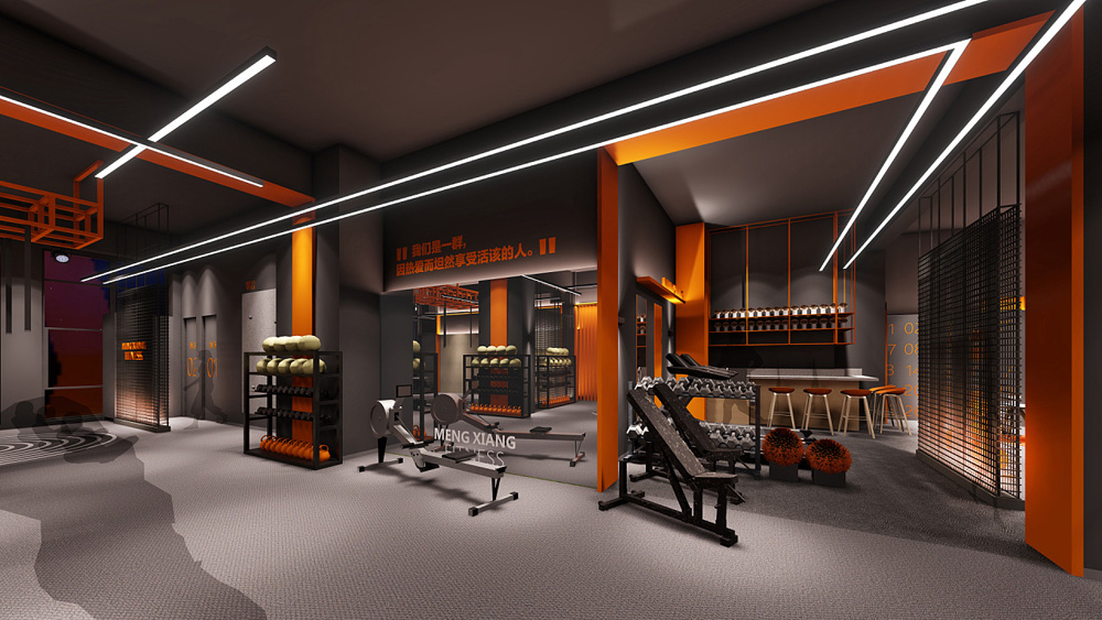 合肥2000平方啟動鍵-健身房裝修(圖4) 合肥2000平方啟動鍵-健身房裝修(圖4)